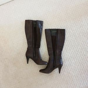 Antonio Melani Brown Calf Height Boots with Heels